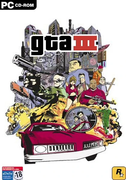 Carátula de GTA III edición PC