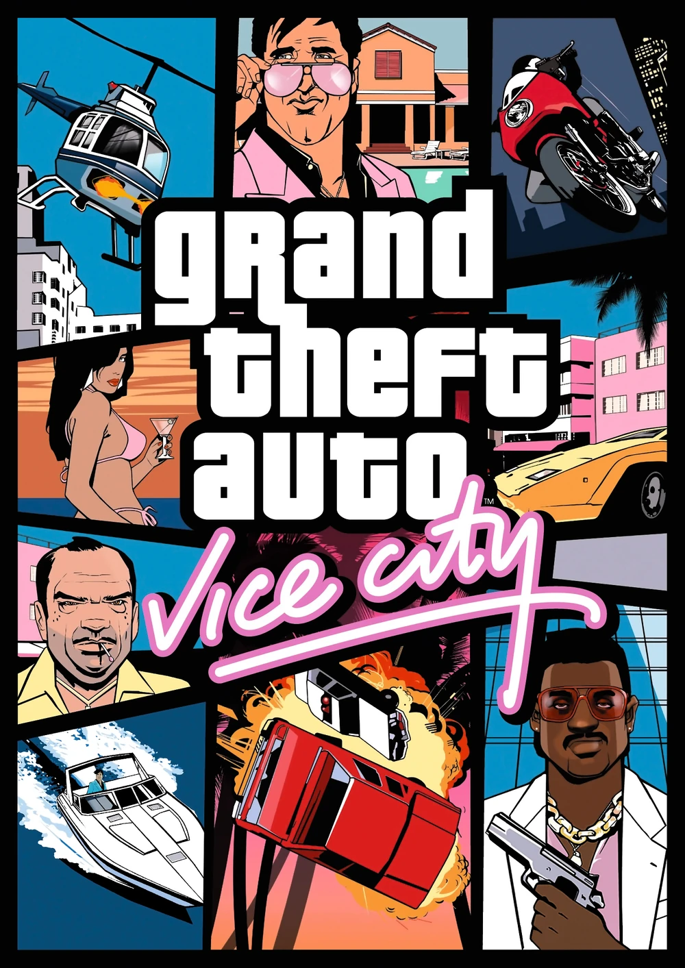 Carátula de GTA Vice City