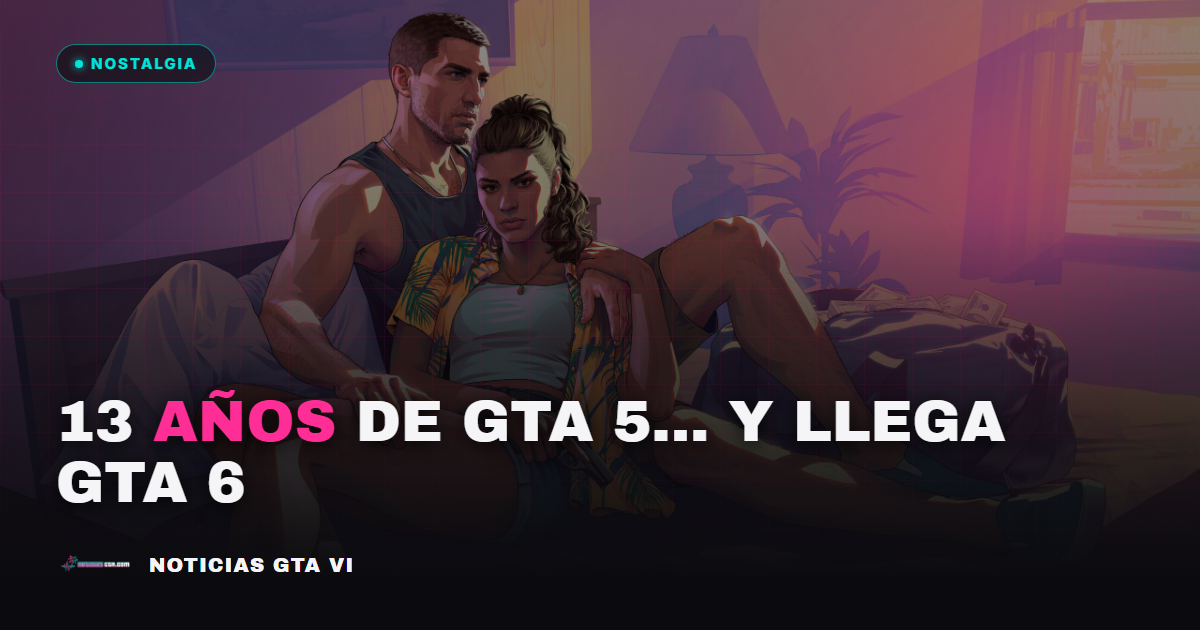 13 años de GTA 5: por qué el salto a GTA 6 va a doler más de lo que crees