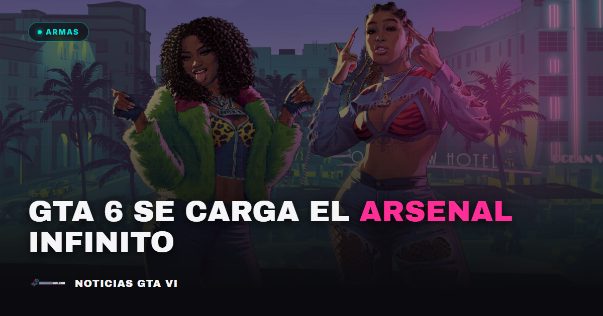 GTA 6 se carga el arsenal infinito: solo 4 armas y los NPC te vigilan