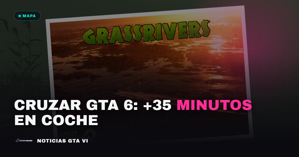 ¿Cuánto se tarda en cruzar el mapa de GTA 6? Más de 35 minutos en coche