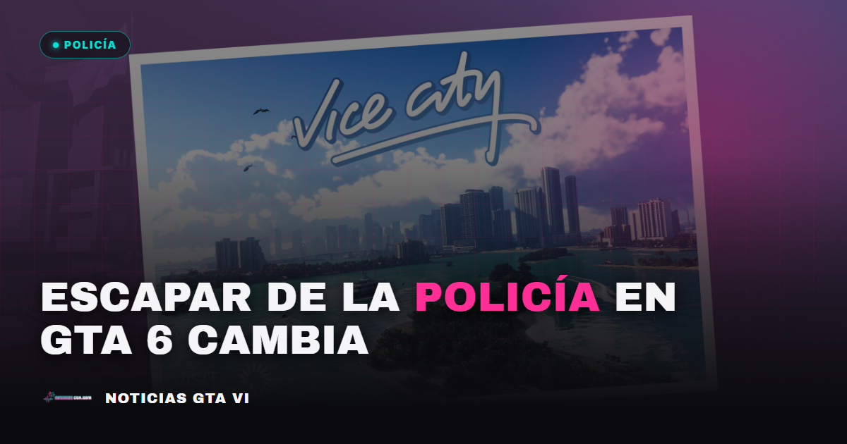 Escapar de la policía en GTA 6 cambia: te reconocen por cara, ropa y coche